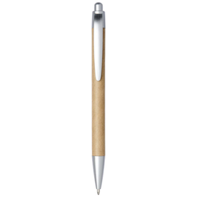 TIFLET RECYCLED PAPER BALL PEN (BLACK INK) in Brown