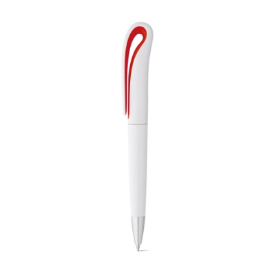 TOUCAN BALL PEN with Twist Mechanism & Clip in Red