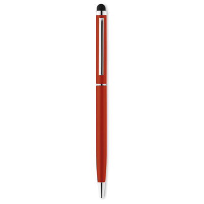 TWIST AND TOUCH BALL PEN in Red