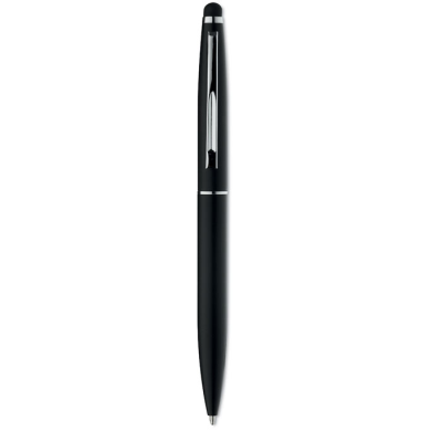 TWIST TYPE PEN W STYLUS TOP in Black