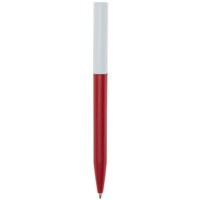 UNIX RECYCLED PLASTIC BALL PEN (BLACK INK) in Red