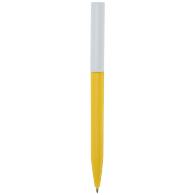 UNIX RECYCLED PLASTIC BALL PEN (BLACK INK) in Yellow