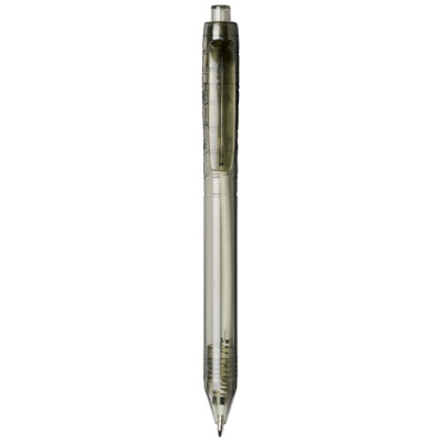 VANCOUVER RECYCLED PET BALL PEN in Clear Transparent Black