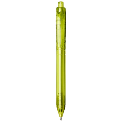 VANCOUVER RECYCLED PET BALL PEN in Clear Transparent Lime