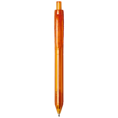 VANCOUVER RECYCLED PET BALL PEN in Clear Transparent Orange