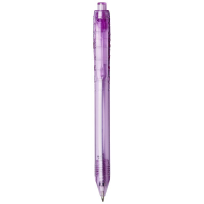 VANCOUVER RECYCLED PET BALL PEN in Clear Transparent Purple