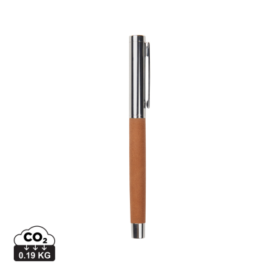 VINGA BOSLER RCS RECYCLED SS PEN in Brown