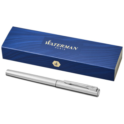 WATERMAN GRADUATE FOUNTAIN PEN (BLUE INK) in Silver Chrome