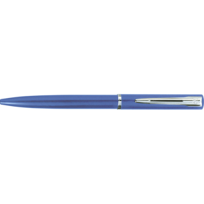 WATERMAN GRADUATE SILVER CHROME BALL PEN in Blue