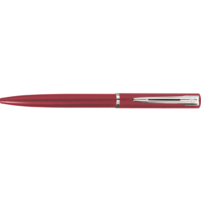 WATERMAN GRADUATE SILVER CHROME BALL PEN in Red