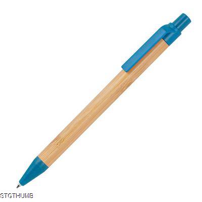 WHEATSTRAW AND BAMBOO BALL PEN in Blue