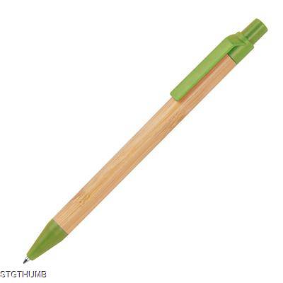 WHEATSTRAW AND BAMBOO BALL PEN in Green