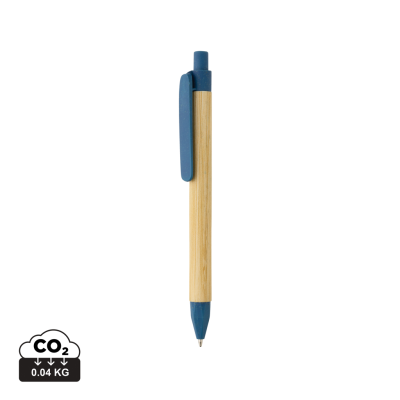 WRITE RESPONSIBLE RECYCLED PAPER BARREL PEN in Blue