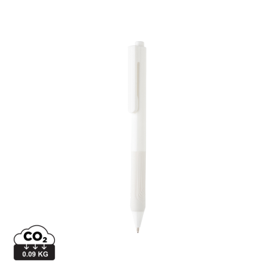 X9 SOLID PEN with Silicon Grip in White