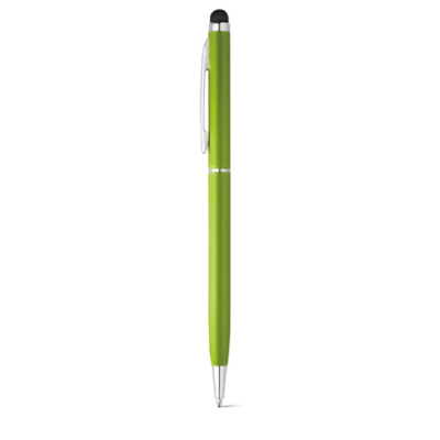 ZOE ALUMINIUM METAL BALL PEN with Twist Mechanism & Touch Tip in Pale Green