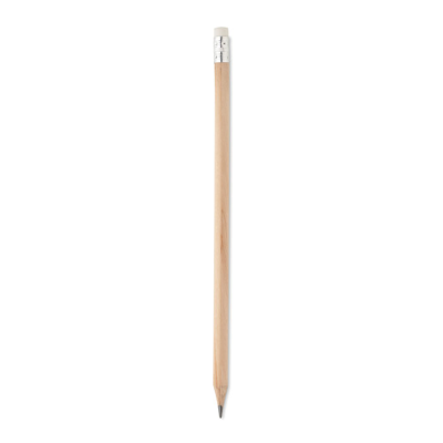 NATURAL PENCIL with Eraser in Brown