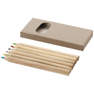 ARTEMAA 6-PIECE PENCIL COLOURING SET in Natural