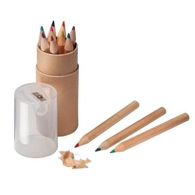 COLOUR PENCIL SET SHARPENER in Brown