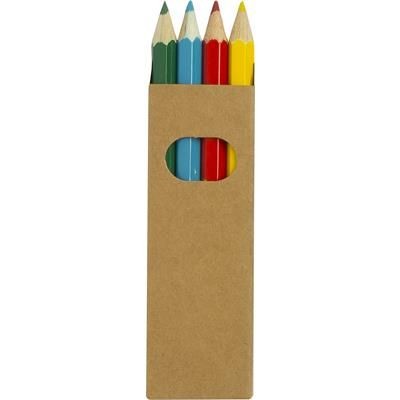 COLOURWORLD HALF PENCIL SET BROWN BOX 4 ™