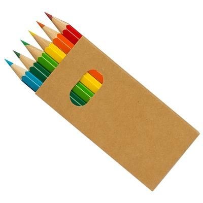 COLOURWORLD HALF PENCIL SET BROWN BOX 6 ™