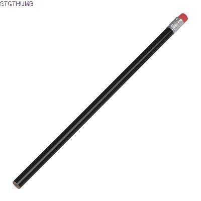 PENCIL with Rubber in Black