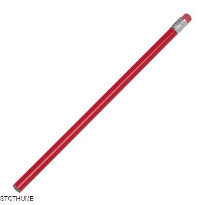 PENCIL with Rubber in Red