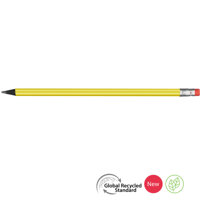 SUPERSAVER GRS RECYCLED PENCIL - YELLOW - BLACK with Eraser