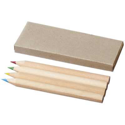 TULLIK 4-PIECE COLOUR PENCIL SET in Pale Grey