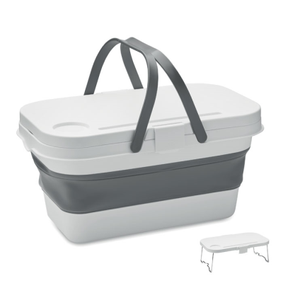 COLLAPSIBLE PICNIC BASKET in White