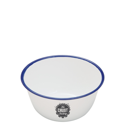 ENAMEL PUDDING BASIN (14X7