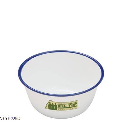 ENAMEL PUDDING BASIN (16X8