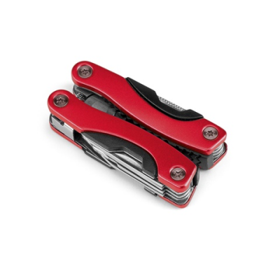 DUNITO FOLDING MINI MULTI-FUNCTION PLIERS in Red