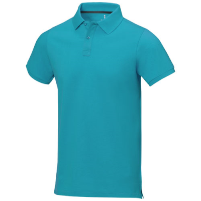 CALGARY SHORT SLEEVE MENS POLO in Aqua