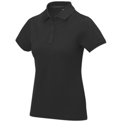 CALGARY SHORT SLEEVE WOMENS POLO in Solid Black