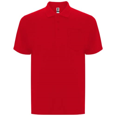 CENTAURO PREMIUM SHORT SLEEVE UNISEX POLO in Red