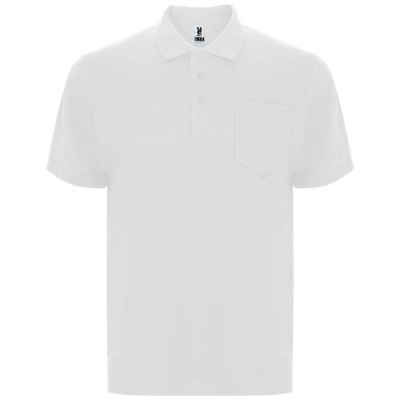 CENTAURO PREMIUM SHORT SLEEVE UNISEX POLO in White