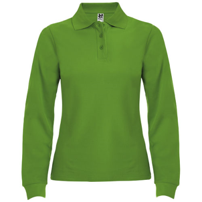 ESTRELLA LONG SLEEVE LADIES POLO in Grass Green