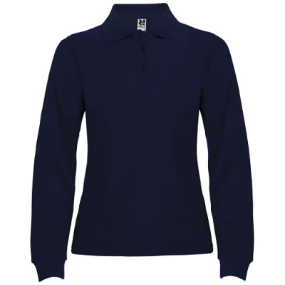 ESTRELLA LONG SLEEVE LADIES POLO in Navy Blue