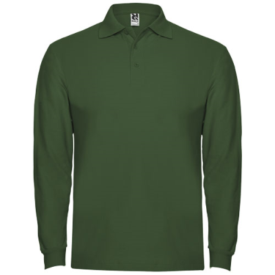 ESTRELLA LONG SLEEVE MENS POLO in Dark Green