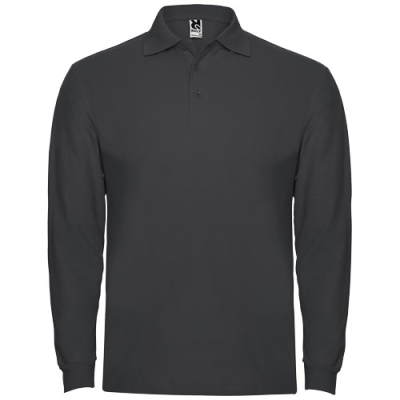 ESTRELLA LONG SLEEVE MENS POLO in Dark Lead