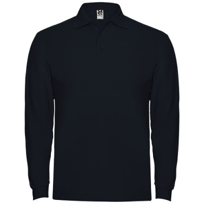 ESTRELLA LONG SLEEVE MENS POLO in Navy Blue