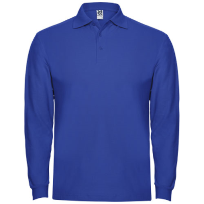 ESTRELLA LONG SLEEVE MENS POLO in Royal Blue