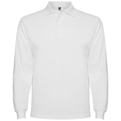 ESTRELLA LONG SLEEVE MENS POLO in White