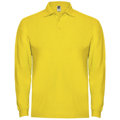 ESTRELLA LONG SLEEVE MENS POLO in Yellow