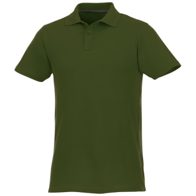 HELIOS SHORT SLEEVE MENS POLO in Army Green