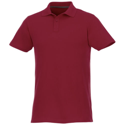 HELIOS SHORT SLEEVE MENS POLO in Burgundy