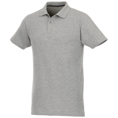 HELIOS SHORT SLEEVE MENS POLO in Heather Grey