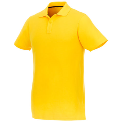 HELIOS SHORT SLEEVE MENS POLO in Yellow