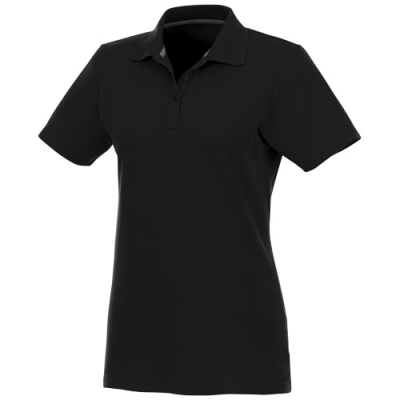 HELIOS SHORT SLEEVE WOMENS POLO in Solid Black