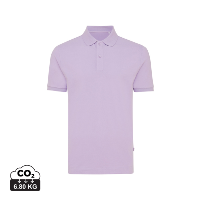 IQONIQ YOSEMITE RECYCLED COTTON PIQUE POLO in Lavender